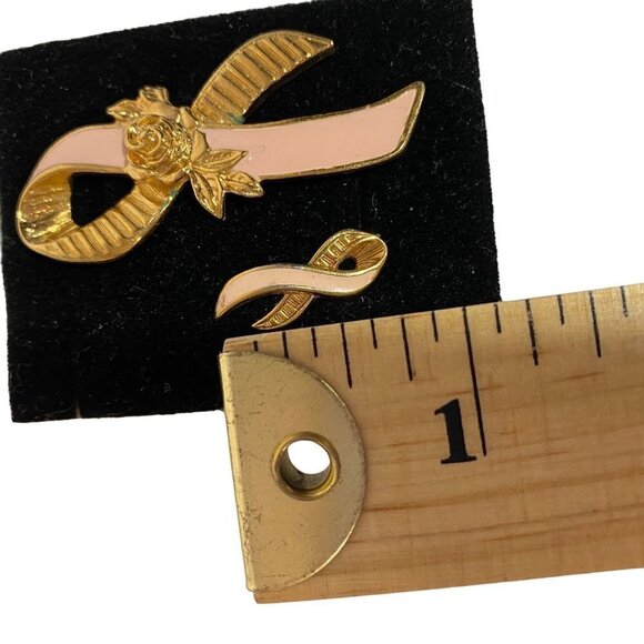 Avon Vintage Breast Cancer Awareness Pin Set in Original Box - Picture 6 of 7